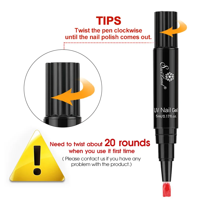 HTB1oISxaVzsK1Rjy1Xbq6xOaFXaq Faster Shipping Nail Gel Varnish Pencil One Step Gel Nail Pen No Need Top Base 3 In 1 UV Gel Lacquer Glitter Polish - Image 7
