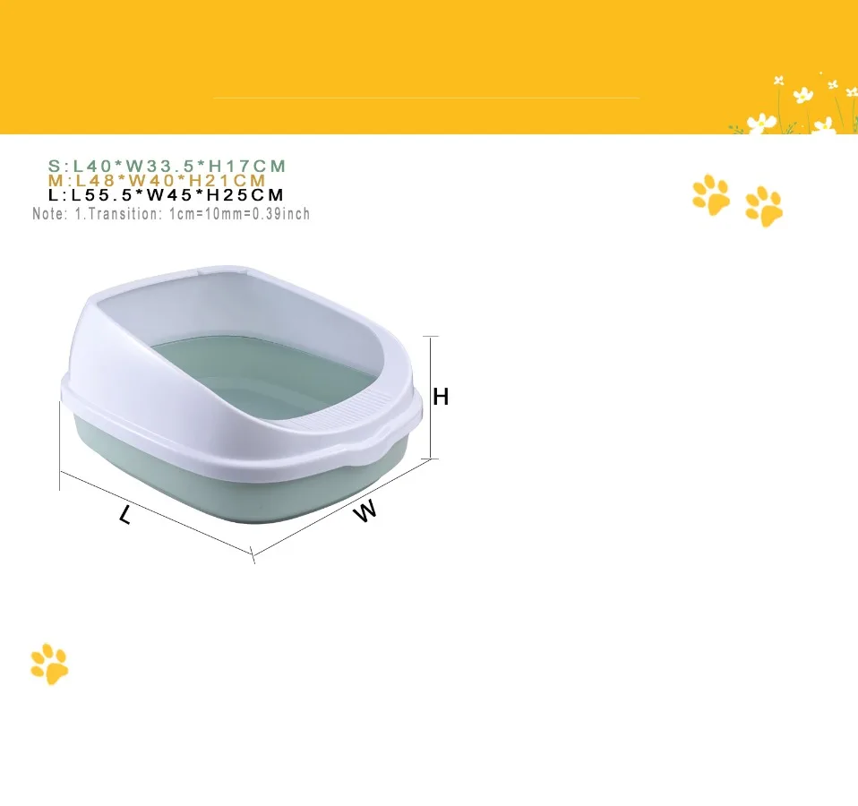 Hfca3b0918cf14307bbd44207f25ab6daa Pet Toilet Bedpan Anti Splash Cats Litter Box Cat Dog Tray with Scoop Kitten Dog Clean Toilette Home Plastic Sand Box Supplies - Image 6